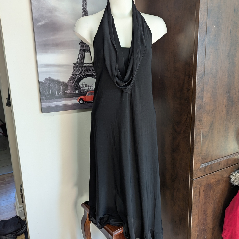 Frank Lyman Design Black Backless Dress